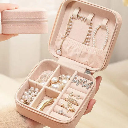 Jewelry Leather Storage Box Organizer